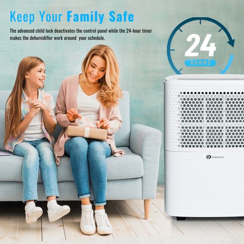 Dehumidifier 12L with Air Purifier Portable Automatic Humidity Sensor & 24 Timer — image 8