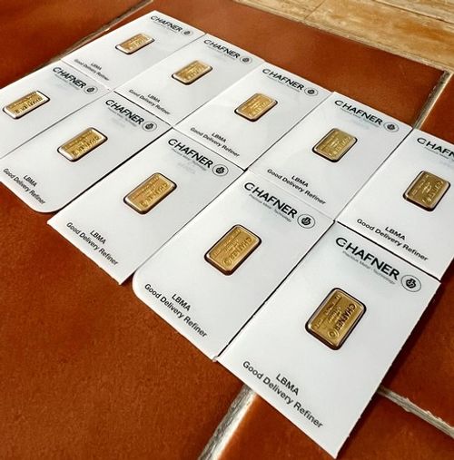 C.Hafner 2g 999.9 24ct Fine Pure Gold Minted Bullion Bar