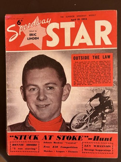 Speedway Star Magazine 19/4/1952 Vol 1 No 3