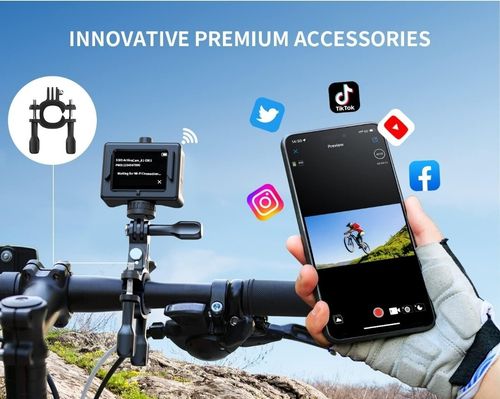 WOLFANG Action Camera 4K 60FPS 24MP GA300, WiFi EIS Touch Screen Sports Camera  — image 5