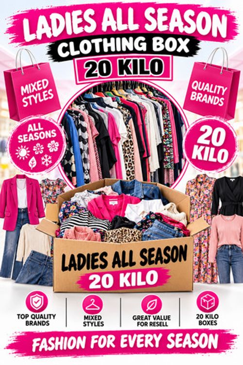 used clothing kilo box of ladies all seasons clothes grade AA perfect for resell