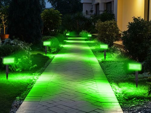 T-SUN 2Pack 49LED Solar Spot Lights Garden Light Landscape Solar Wall Lights UK — image 10