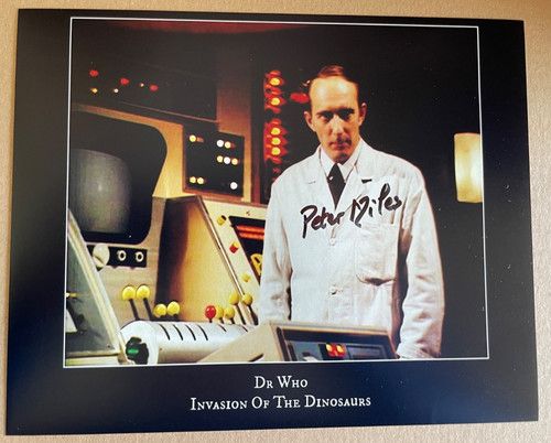 Doctor Who Signed Photo - Peter Miles- Romana II - RARE Character Photo - Dr Who