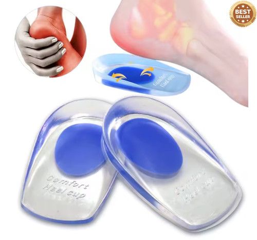 Heel Pain Relief Plantar Fasciitis Cushion Gel Support Insoles Shoe Pad Cushion