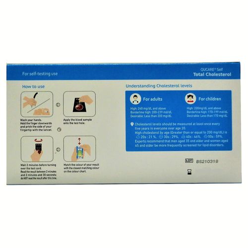 Total Cholesterol Test Simple and Quick | Qucare® | 2 Tests — image 3