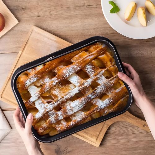 Cake Tin 39 x 28 cm Rectangular Non Stick Spring Form Baking Bake Tray Bakeware — image 13