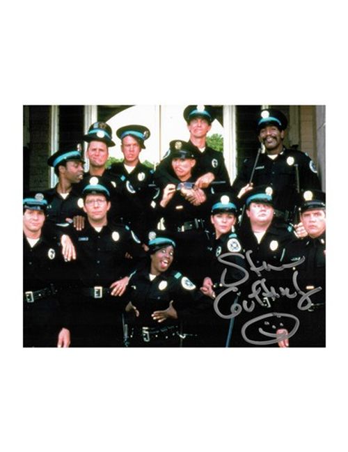 Police Academy Print Signed by Steve Guttenberg 100% Authentic With COA