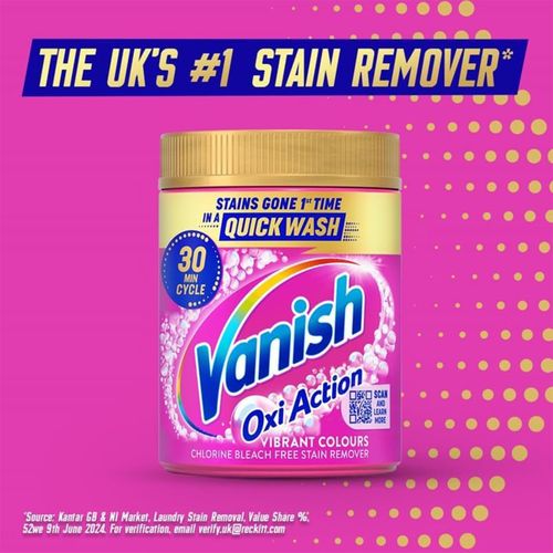 Vanish Gold Oxi Action Laundry Booster Fabric Stain Remover Powder 2.4kg — image 4