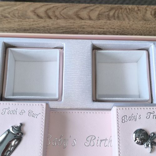 Pink Baby Keepsake Gift Set First Tooth and Memory Box — image 7