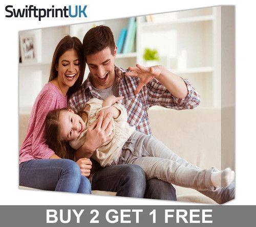 Canvas Print Personalised Photo Custom Picture Framed Ready to Hang WallArt Gift
