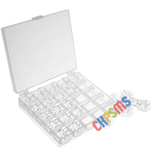 Sewing Machine Bobbins with Case fit for Brother Singer Janome Kenmore Babylock+ — image 2