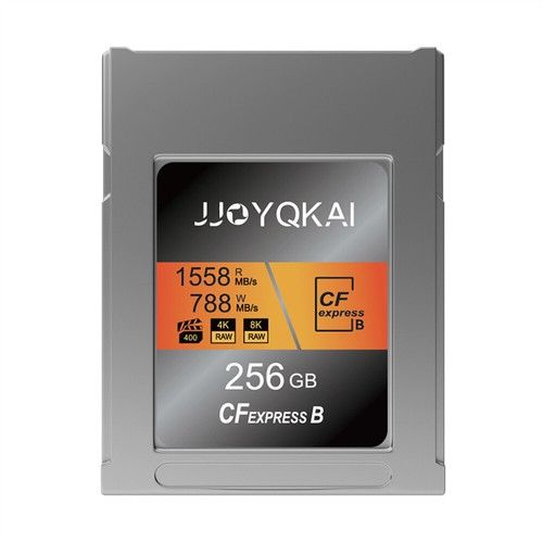 JJOYQKAI CFexpress Type B Memory Card 256GB For 8K 4K Fujifilm Canon Nikon