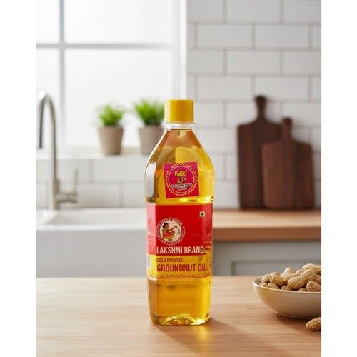 Lakshmi Brand Cold Pressed Groundnut Oil – 100% Pure (1 Litre)