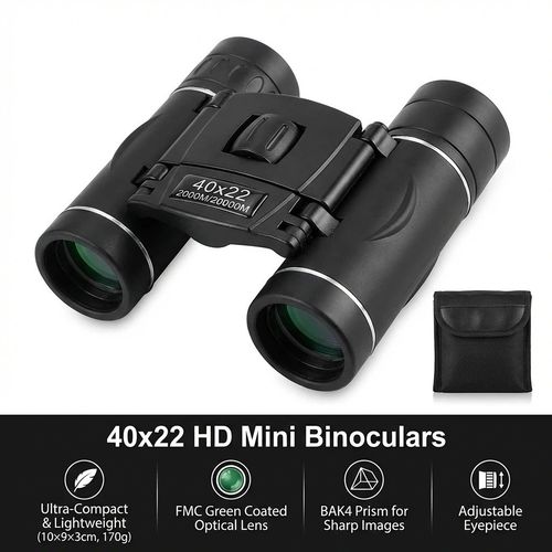 NEW 40X22 HD Powerful Binoculars - 2000M Long Range Folding Mini Telescope with — image 5