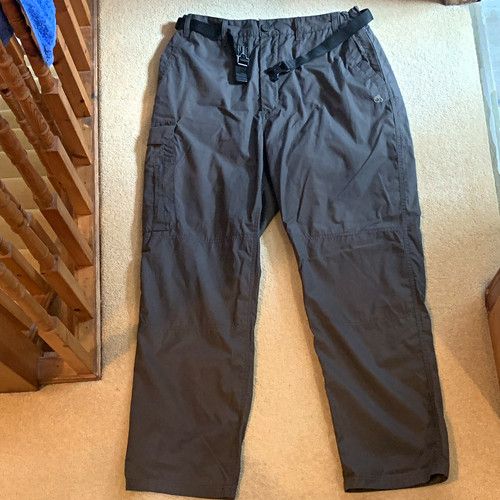 Craghoppers Kiwi Trousers Grey 34R Polyester Hiking Cargo Hiking Mens Trousers