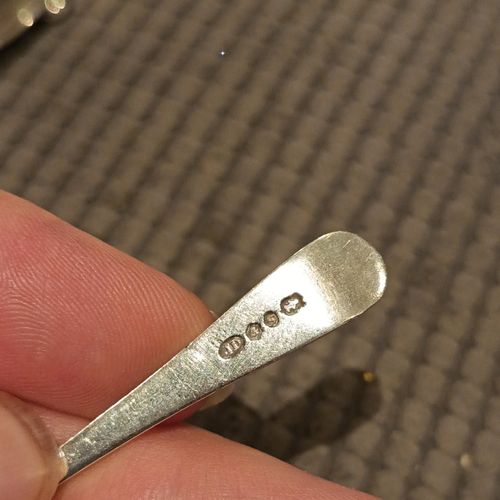 Antique Sterling Silver Mustard Pot and Spoon — image 6
