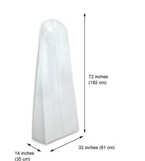 Extra Large Gusset Wedding Dress Bag Bridal Dress Gown Cover Bag Garment Bags