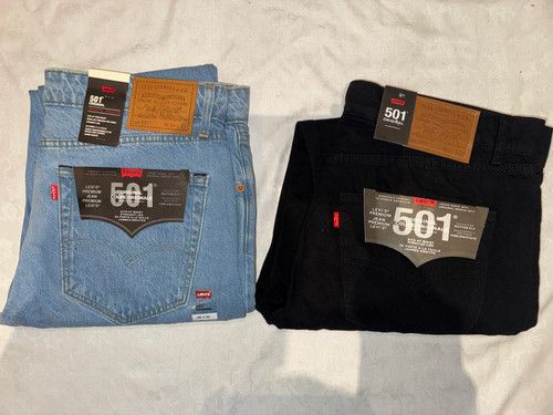 Levi's 501 - Mens Original Straight Fit Regular Leg Denim Jeans Brand New