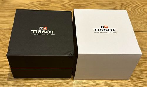 Genuine Original Current Tissot Watch Presentation Box Case Complete with Sleeve — image 4