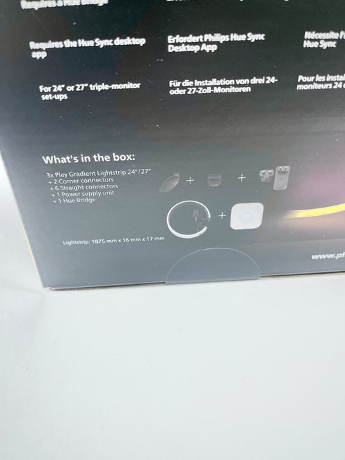 Philips Hue Play Gradient PC Lightstrip Starter Kit [for 3X 24-27 Inch Screens] — image 3