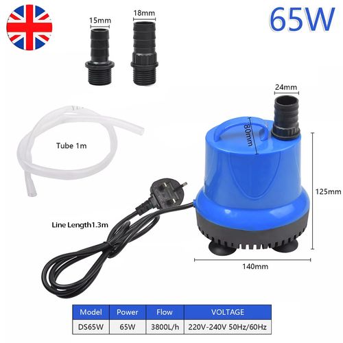 Submersible Water Pump 240V Pool Pond Aquarium Fish Tank Water Feature Fountain — image 1