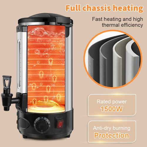 10L Commercial Electric Stainless Steel Tea Urn Hot Water Boiler for UK Catering — image 9
