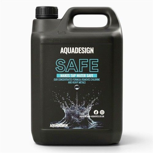 AquaDesign SAFE 5000ml Aquarium Fish Tank Tap Dechlorinator - TREATS 125,000L