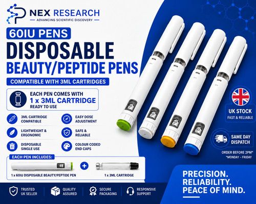 60IU Disposable Beauty/Peptide Pens + Cartridge | UK Stock | 1 Day