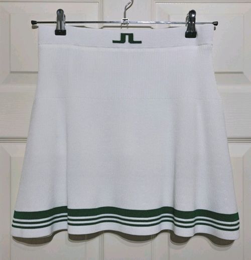 J.Lindeberg Frida Skirt White Stripe Knitted Size M UK 10-12 With Inner Shorts — image 1