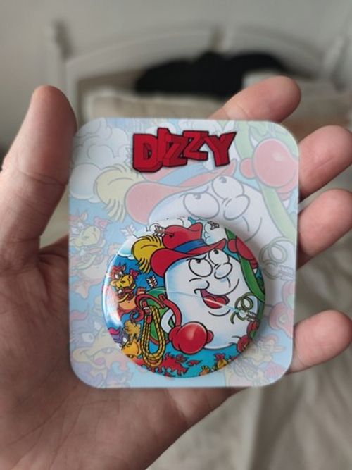 Fantastic Dizzy Badge - Gift Gaming Retro Amstrad Amiga Mega Drive 58mm Ver 5