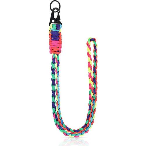 Heavy Duty Paracord Neck Lanyard Keychain 7 Core Braided Key Ring with Clip
