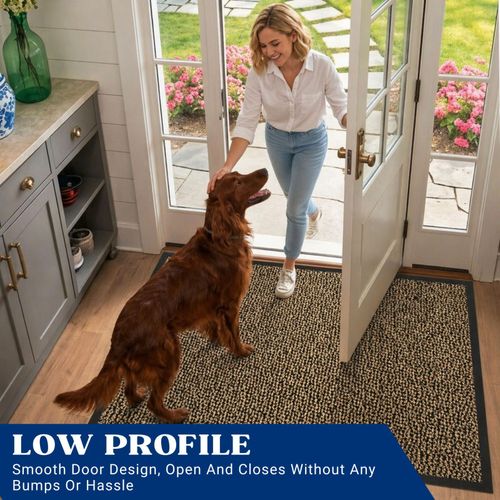 LARGE HEAVY DUTY DOOR MAT NON SLIP RUBBER BACK BARRIER KITCHEN HALLWAY FLOOR RUG — image 3