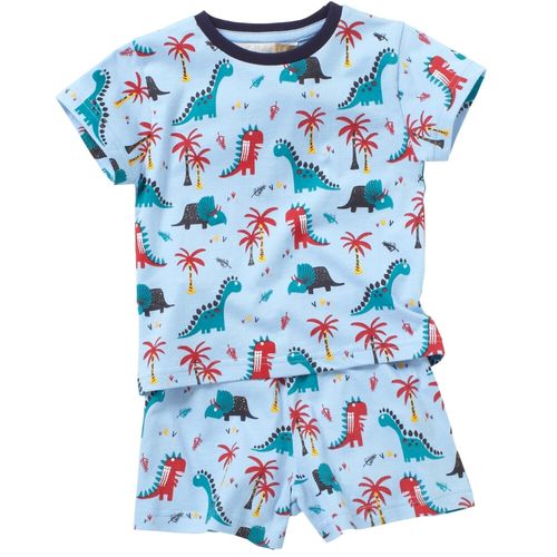 Boys Short Summer Pyjamas Dinosaur Shark Crocodile T-Rex Cotton 12mth-6yr Bedlam — image 1