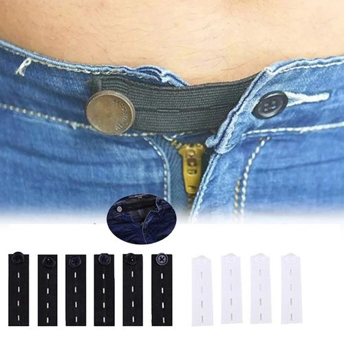 5PCS Adjustable Waist Extenders Elastic Button Expanders for Jeans Pants Belt — image 6