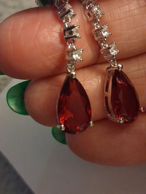 925 sterling silver dangle drop earrings — image 2