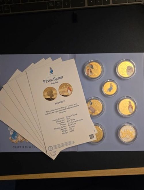 2025, Peter Rabbit - Whiskers& Tails, Solomon Half Dollar Coin Set