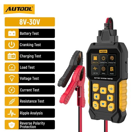 12V 24V Car Battery Tester Lead Acid Battery Load Tester Cranking Charging Test