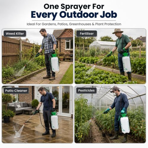 Garden Pressure Sprayer  5L / 8L  Portable Hand Pump Chemical Weed Spray Bottle — image 7