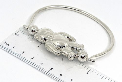 Spinning Baby Rattle Teddy Bear Edwardian Style 925 Sterling Silver English — image 4