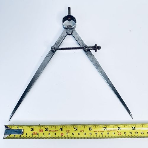 Vintage Moore & Wright Sheffield England Spring Divider Caliper 10¼" Engineers — image 11