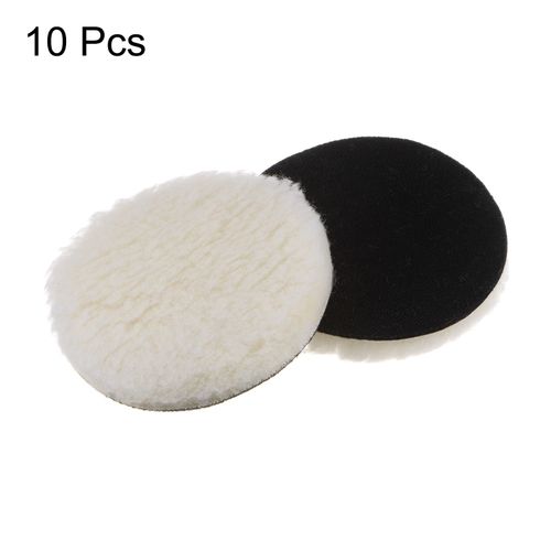 10pcs Wool Buffing Pads 5 inch Polishing Pad Polishing Buffing Pad Hook and Loop — image 3