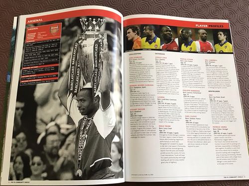 FA Community Shield 2004 Arsenal V Manchester United + 3x Tickets + Programme — image 6