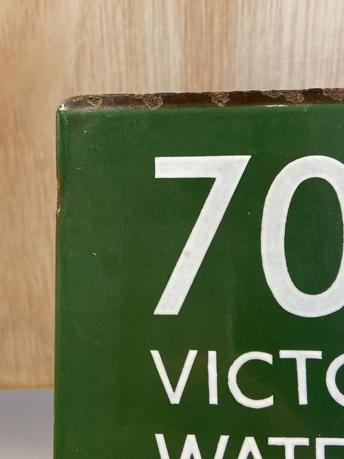 Original London Transport E Plate Enamel Bus Stop Sign - 706 WATFORD VICTORIA — image 8