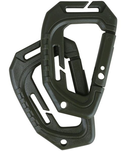 KombatUK ABS Plastic Spec-Ops Airsoft MOLLE Fixtures Carabiner Karabiner -2 Pack