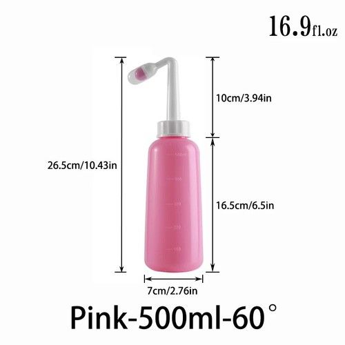 Portable Bidet Sprayer Bottle Postpartum Care Peri Wash Travel Handheld 500ml