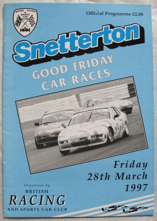 SNETTERTON 28 Mar 1997 BRSCC Good Friday Car Races Official Programme — image 1