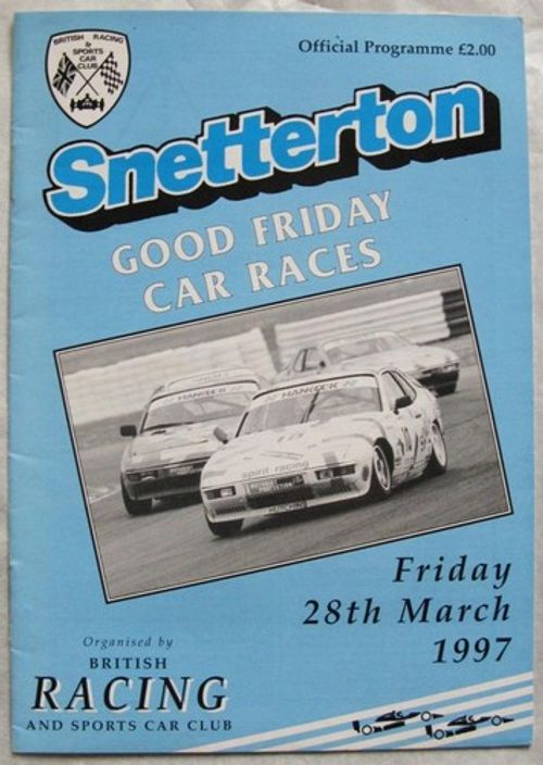 SNETTERTON 28 Mar 1997 BRSCC Good Friday Car Races Official Programme