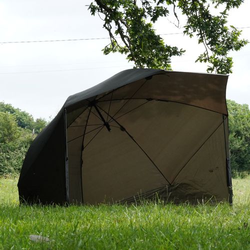 NGT 60" Shelter Brolly Umbrella System Carp Fishing Shelter With Groundsheet Peg — image 1