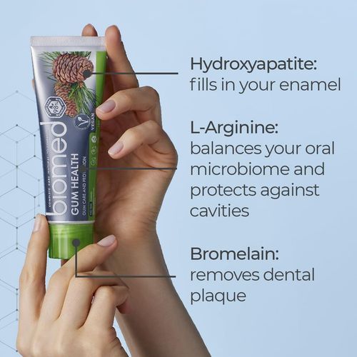 Biomed Gum Health 98% Natural Toothpaste Gum Strength & Protection Sage 33.33 g — image 4