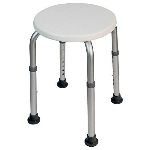 Bath Shower Stool Seat Chair Non-Slip Adjustable Round Disability Medical Aid